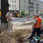 В Киеве ремонтируют историческую улицу в центре