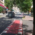 В Киеве проложили еще 1,5 км велополосы