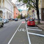 На Городецкого велосипедисты будут ездить по брусчатке